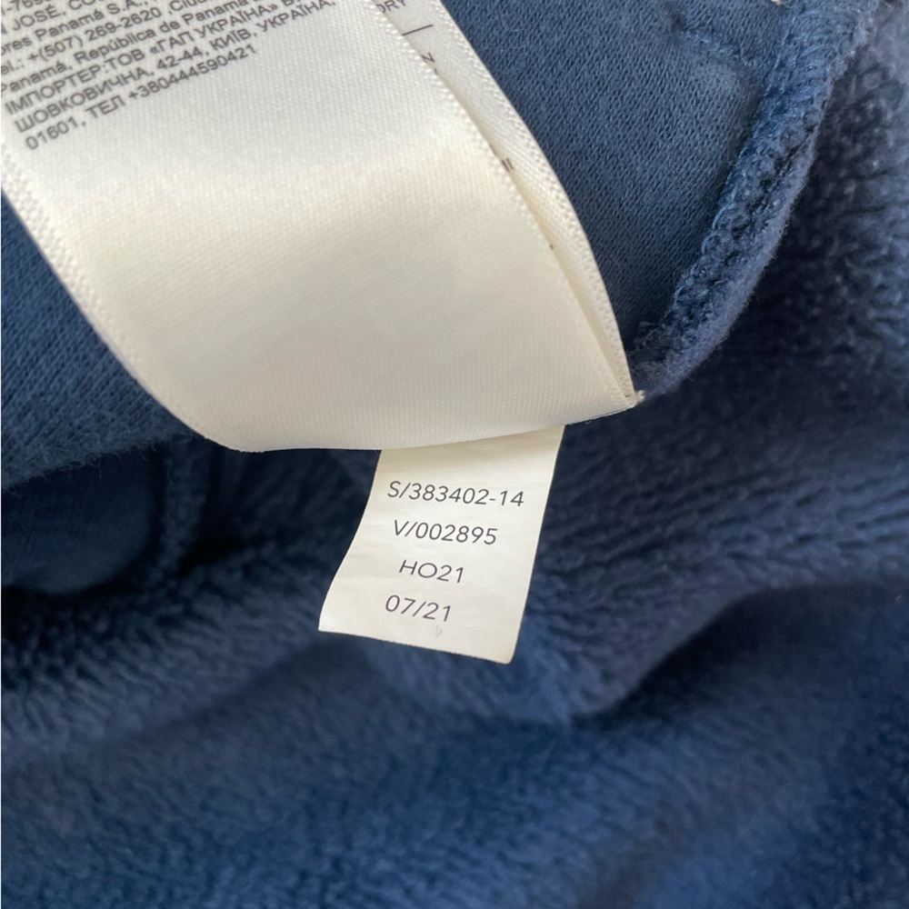 Athleta Cozy Karma Asym Pullover Navy Blue Fleece Zipper Sweatshirt Size Small - Picture 13 of 15